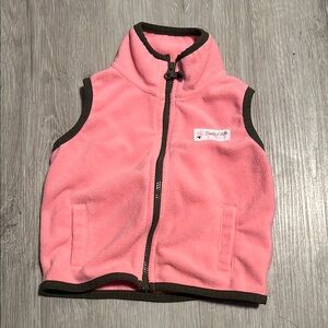 4/$20 Carters Pink Fleece Vest for Kids 9M